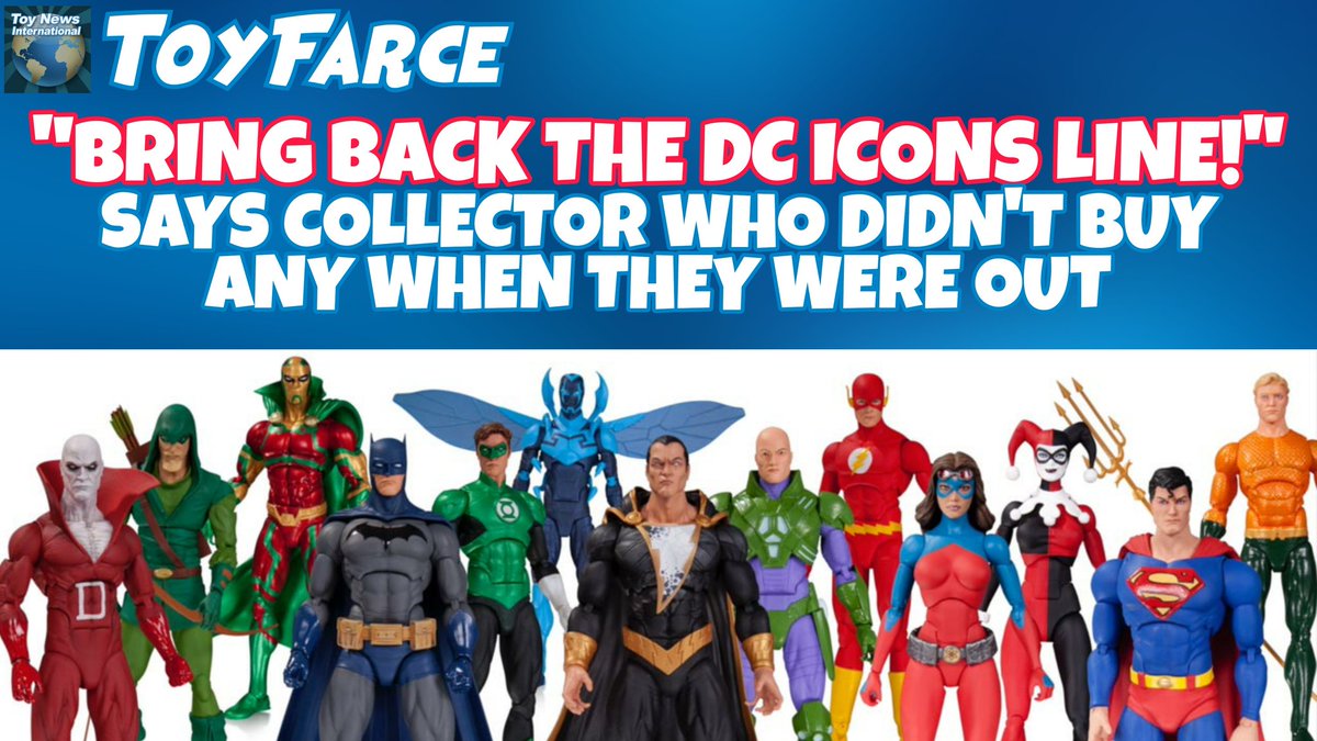 BREAKING NEWS:
'BRING BACK THE DC ICONS LINE!' SAYS COLLECTOR WHO DIDN'T BUY ANY WHEN THEY WERE OUT!
toynewsi.com/484-42067

#toyfarce #mcfarlanetoys #dcdirect #dcicons #releasethecancelledtoys