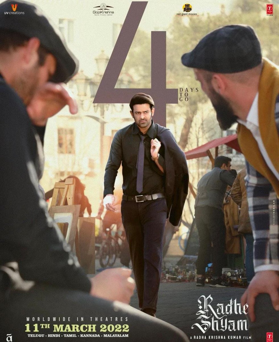 AdithyaVmovies's tweet photo. 4 days to go #RadheShyamOnMarch11 https://t.co/puzctmRMpS