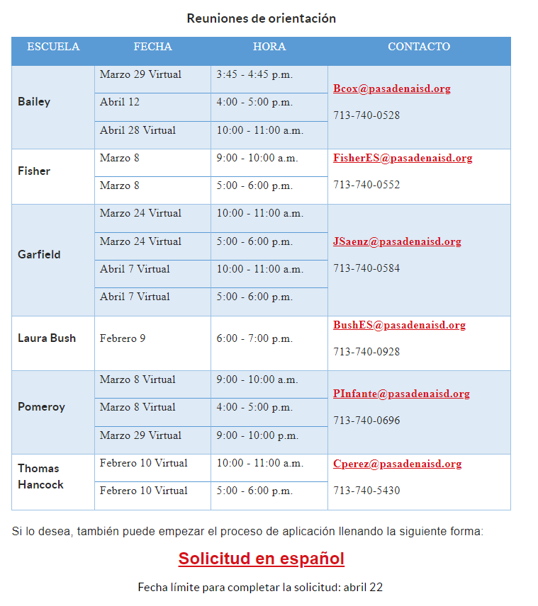 Rolando A. Merchan, Ed.D. (@dlrmer) on Twitter photo Padres de familia, ¿desean que sus estudiantes puedan leer y escribir en inglés y español? Nuestras escuelas están recibiendo solicitudes para participar en el programa de doble vía. Vaya a nuestro página web (www1.pasadenaisd.org/cms/one.aspx?p…) <a href="/PasadenaML/">PISD Multilingual Department</a> Padres de familia, ¿desean que sus estudiantes puedan leer y escribir en inglés y español? Nuestras escuelas están recibiendo solicitudes para participar en el programa de doble vía. Vaya a nuestro página web (www1.pasadenaisd.org/cms/one.aspx?p…) <a href="/PasadenaML/">PISD Multilingual Department</a>
