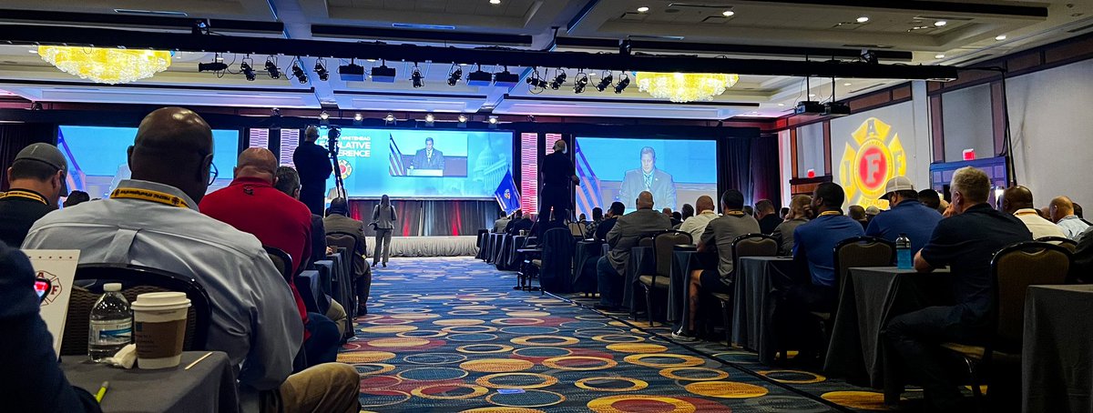 JKern935's tweet photo. Attending @IAFFNewsDesk Legislative Conference in D.C. with members of #Local935 executive board. General session this morning #IAFFLEGCON #LegCon2022 #firefightersfirst https://t.co/a2GsqyznqA