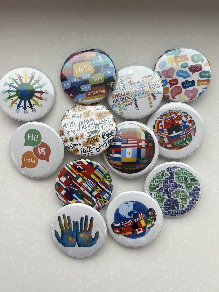 Come make World Language themed buttons to ✨CELEBRATE✨ World Language Week!! Use our pre-made designs, or design your own. All week in the Hub &amp; takes less than 1 minute! <a href="/LZHSBEARS/">LZHS BEARS</a> @LZHS_WL_Dept <a href="/MaestraMatej/">Srta. Matej</a> <a href="/KatterElise/">Elise Katter</a> <a href="/ErinDeLuga/">erin</a>