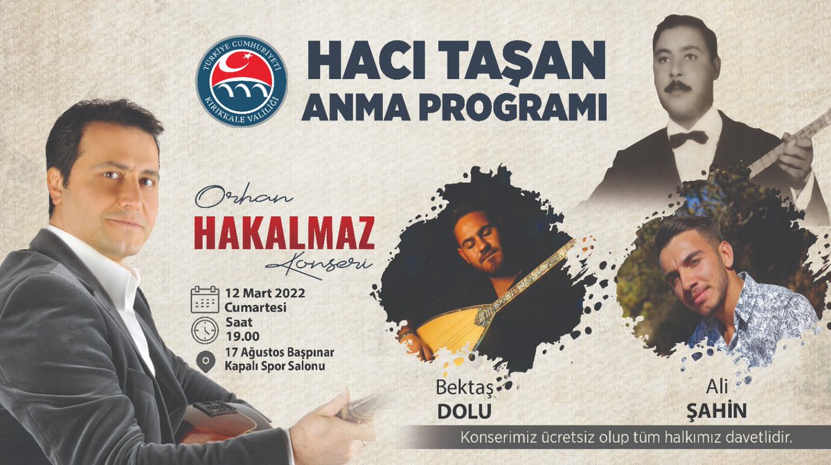 iktm71's tweet photo. Hacı Taşan Anma etkinlikleri başlıyor.
12 Mart 2022 Cumartesi günü saat 19.00 da başlayacak olan anma programına tüm halkımız davetlidir https://t.co/02uZ63f0Bx