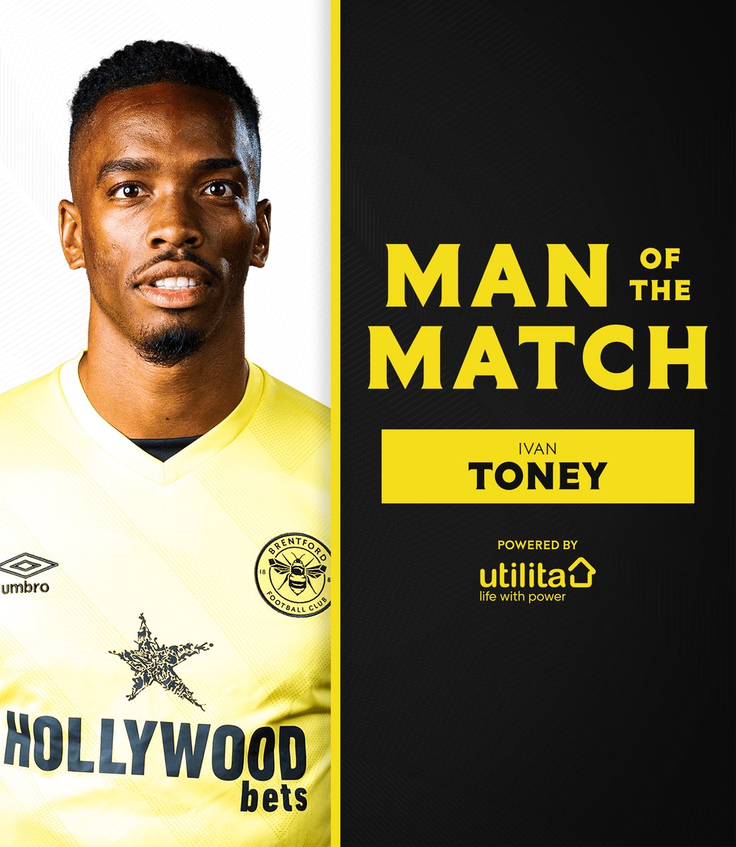 BrentfordFC's tweet photo. ๐ There could only be one!
@ivantoney24 is your #NORBRE @UtilitaFootball Man of the Match
#BrentfordFC https://t.co/9PdSdIHAJu