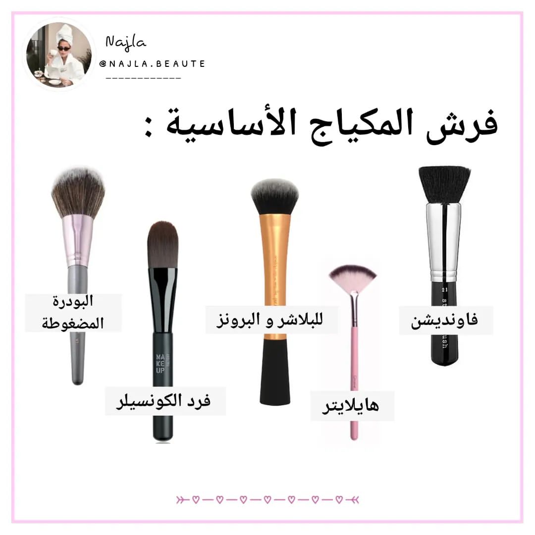 CareReviewsAr's tweet photo. لكل فرشة استخدام مختلف بوضع المكياج 😉اعرفي الفرق بينهم https://t.co/HWoj7KJlJp