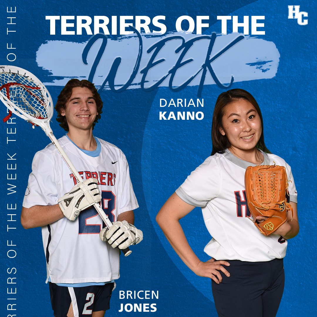 Hiram_Athletics's tweet photo. #TerrierNation, lets hear it for this week's #TerriersoftheWeek: @hiramcollegelax freshman Bricen Jones and @Hiram_SB freshman Darian Kanno ππ!!
For more on Jones and Kanno's performances this past week, visit https://t.co/TGiDKe27uc
#RingITπ https://t.co/NLW8pkrqLm