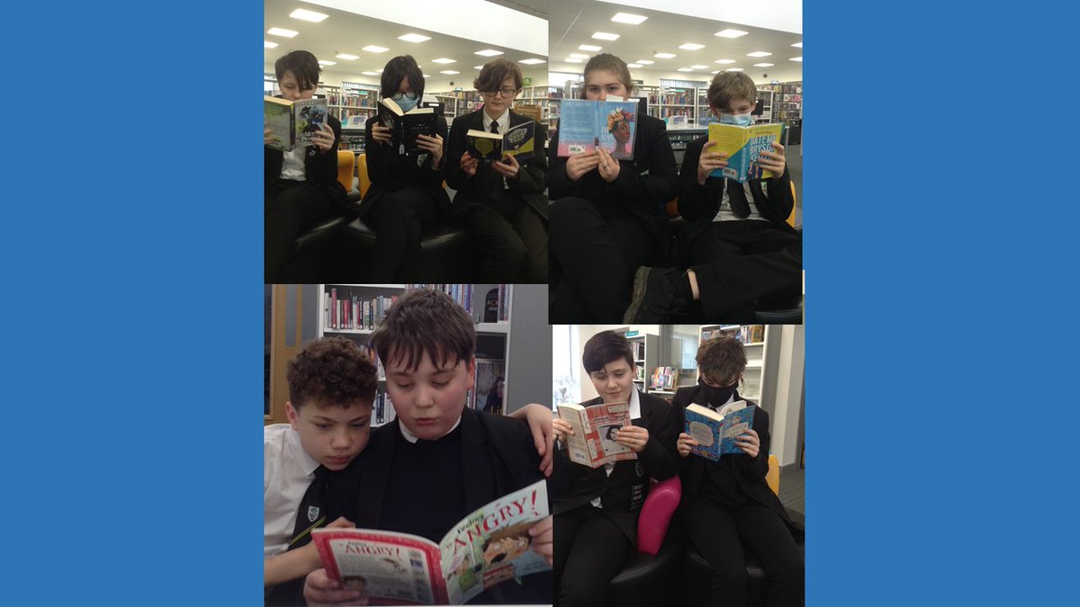 Lunchtime book choices <a href="/Woodrushhigh/">Woodrush High School</a>  📚#IAmAReader