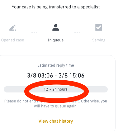 johnnymerayo's tweet photo. Really @binance???? After 1 hour with your support they transfer me to other department and put me on a queue of more than 12 hours!?!?!?
I won't sleep tonight in case I miss my space on the queue https://t.co/PXB04NeU1P