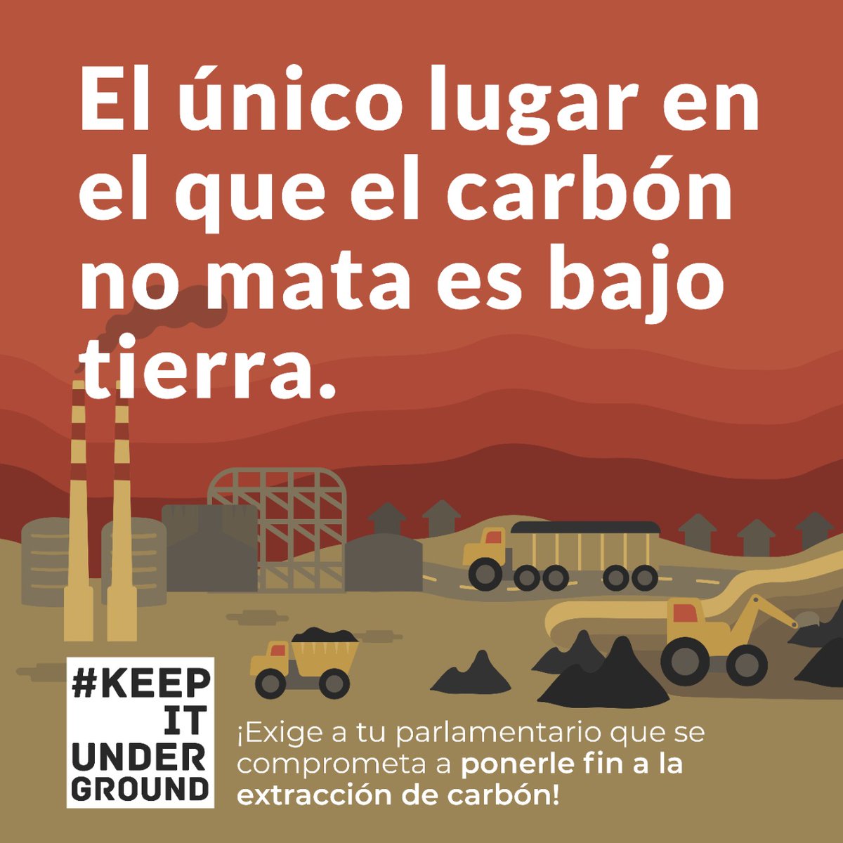 🌎🌿Para enfrentar la Crisis Climática y Ecológica que vivimos debemos aumentar la ambición. Por eso llamamos a aprobar las indicaciones al PL de Cambio Climático que buscan carbono neutralidad al 2040 y prohibir nuevos proyectos de carbón en Chile #DájaloBajoTierra #ChaoCarbón