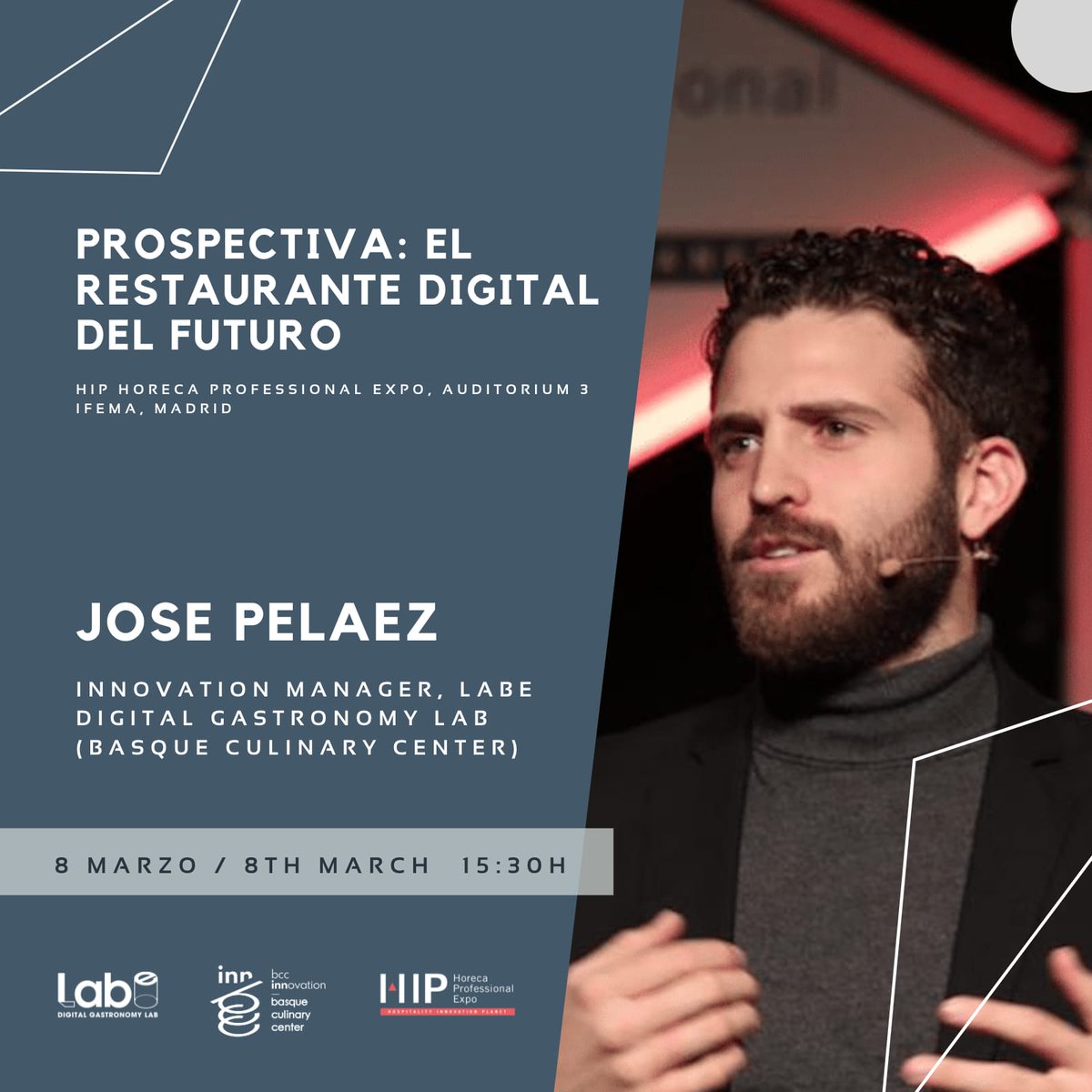 LABe_dgl's tweet image. ¿Quieres saber cómo es el restaurante digital del futuro?
Mañana presentamos en @expohip el reporte de prospectiva con 3 infografías 🍽🥗🤖🤳que visionan presente y futuro de Front y Back of House del restaurante lnkd.in/dJXDdyEp
#GastronomiaDigital #RestTech @bculinary