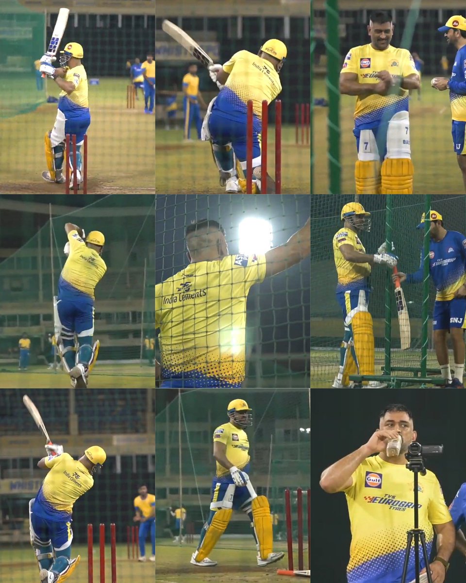 CSKFOREVER07's tweet photo. Day One done🥳🥳💛💛🔥🔥
#Dhoni #CSK4EVER #THA7A https://t.co/ofSNBoLb7i