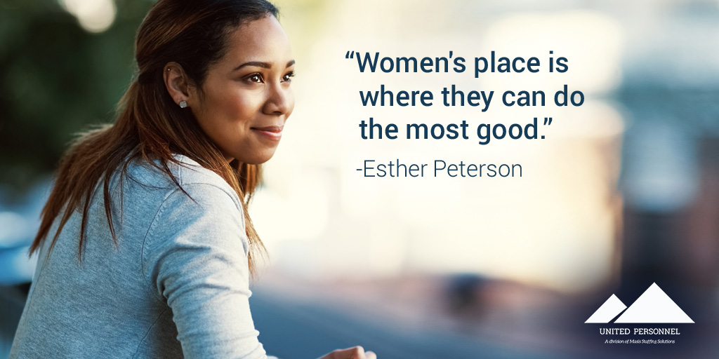Monday’s motivation is brought to you by Esther Peterson, former Director of the United States Women’s Bureau and advocate for worker’s rights. 

#MotivationMonday #womenshistorymonth #femalehero #herstory