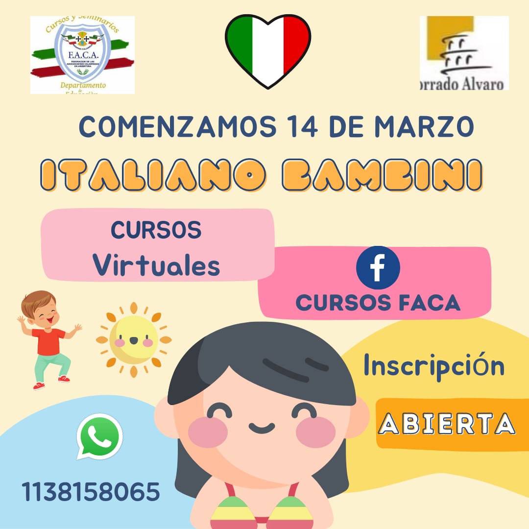 federacioncala1's tweet photo. Te esperamos!!!🇮🇹🇦🇷 https://t.co/M2qINHTyMU