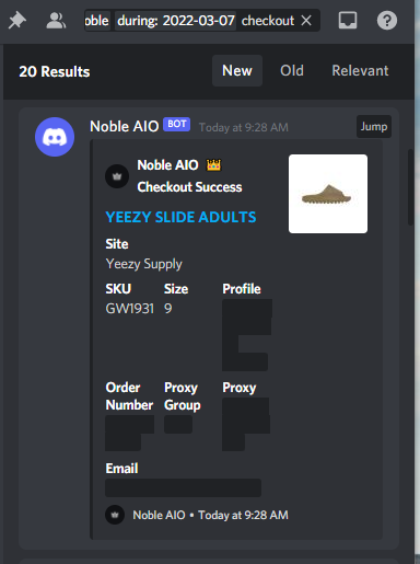kickzburgh's tweet photo. Brb, crying myself to sleep.
Group: @SKSupplySuccess 
Bot(s): @tricklesuccess &amp; @Noble_AIO &amp; @ValorAIO &amp; @whatbotsuccess 
Proxies: @PorterProxies &amp; @TheXYZStore (ISPs) / @DonutProxies &amp; @HollowProxies (Resi)
Mentor: @tianaporta TY https://t.co/8jt90zhdAu