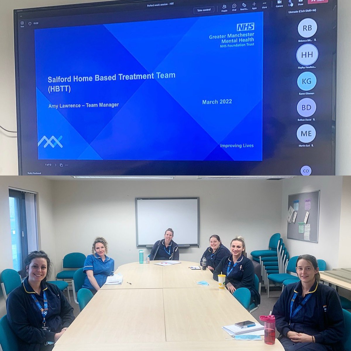 Thanks to Hayley and Karen for delivering this presentation on the Role of HBT to inpatient staff as part of our Perfect Week.

As ever, it’s so important to continue to develop our inter-team working and relationships.

<a href="/GMMH_NHS/">Greater Manchester Mental Health</a> 

#TakeALookAtMeadowbrook #GMMHPerfectWeek