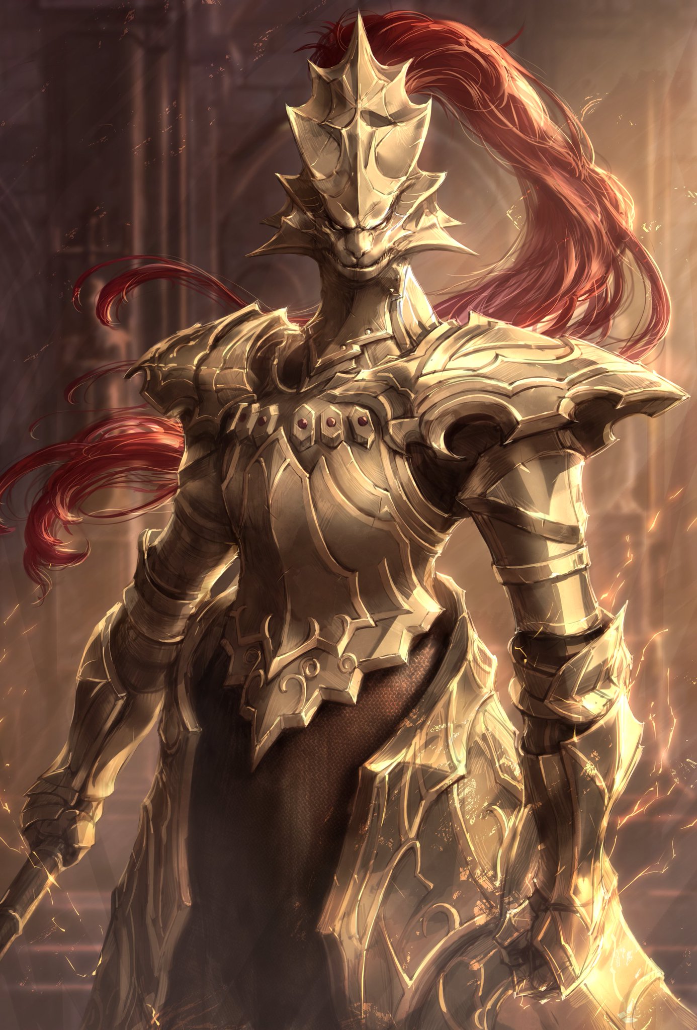 The Art Of Video Games Fan Art Dark Souls Dragon Slayer Ornstein Artist Mitcher Meier T Co Fvf5ynndkb Twitter