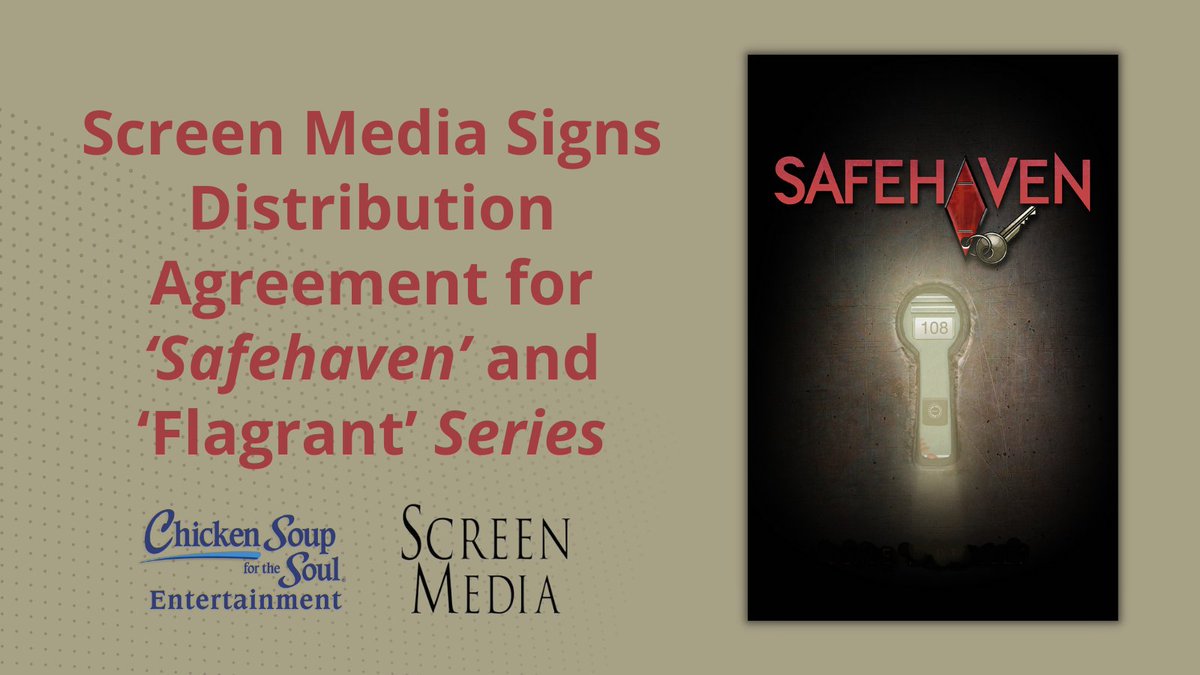 .<a href="/Crackle_TV/">Crackle</a> Networks will have first rights to premiere Safehaven and Flagrant series. bit.ly/3sOeLul  $CSSE