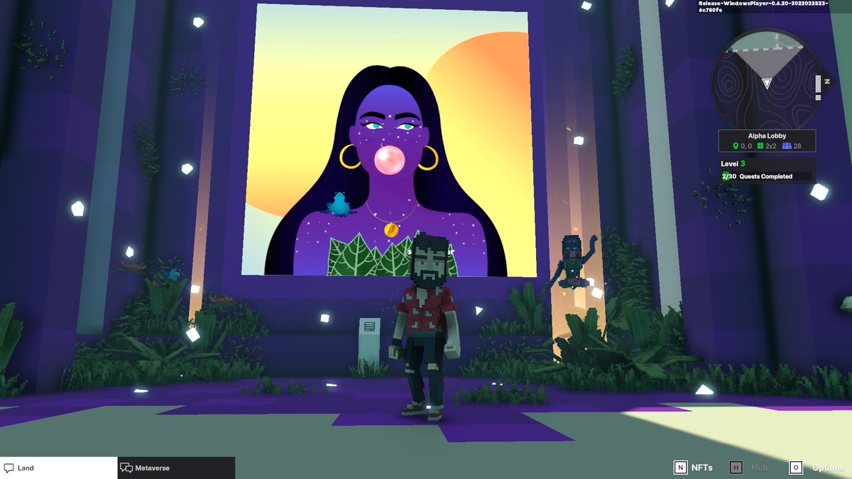 HawkDrunken's tweet photo. @TheSandboxGame @worldofwomennft I just participated in the daily #SandboxAlphaS2Contest for a chance to earn up to 1,000 $SAND! Day 3 - Selfie with WorldofWomen. Check out my screenshot below! 👇 #SandboxAlphaS2 https://t.co/0SubxKJPJn