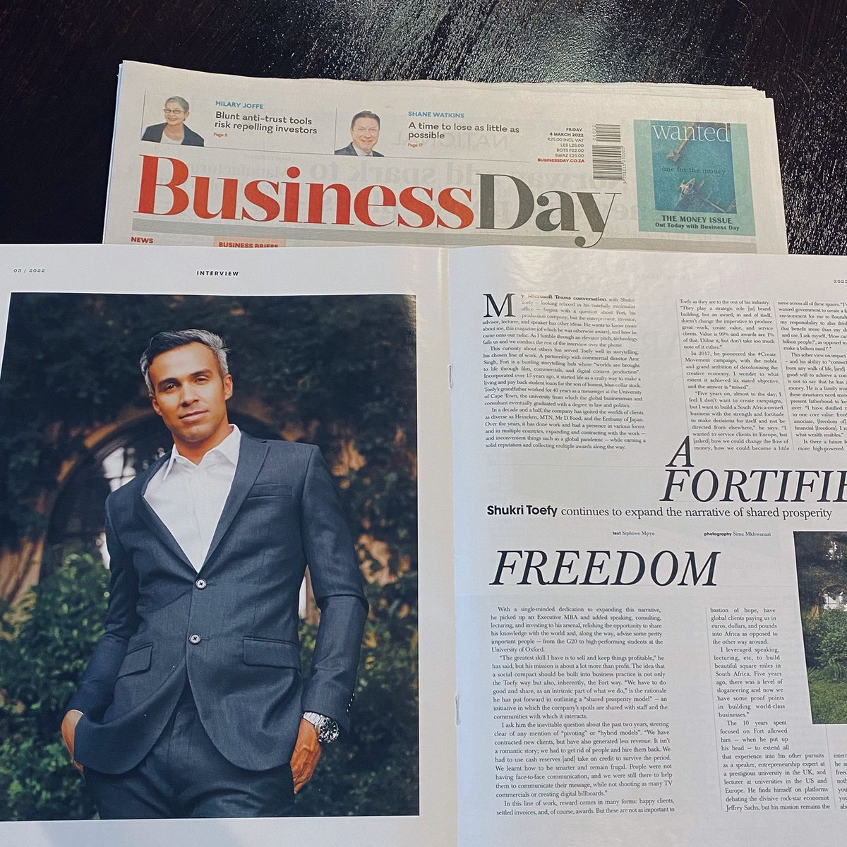 fortnetwork's tweet photo. FORTs co-founder @shukritoefy chats to @BDliveSA about the harsh realities of keeping businesses alive during the past two years of covid.

Catch the feature in todays edition of Business Day @WantedOnlineSA https://t.co/xmRKZQcGVa