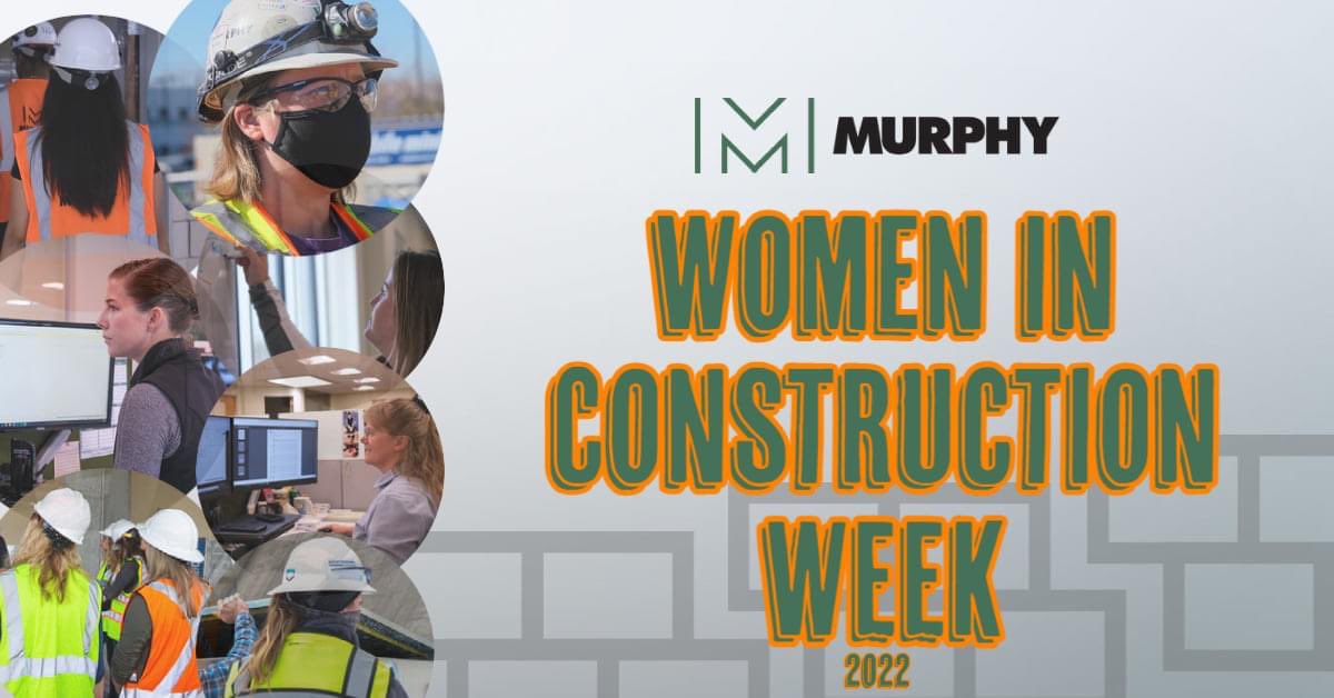 _MurphCo's tweet photo. Happy Women In Construction Week! All week long we are celebrating all the amazing women in this industry and spreading awareness for young girls that a career in construction is an option and a great one in fact.
#Murphy #murphyco #wicweek2022 #womeninconstruction2022 https://t.co/18zCLEiejB
