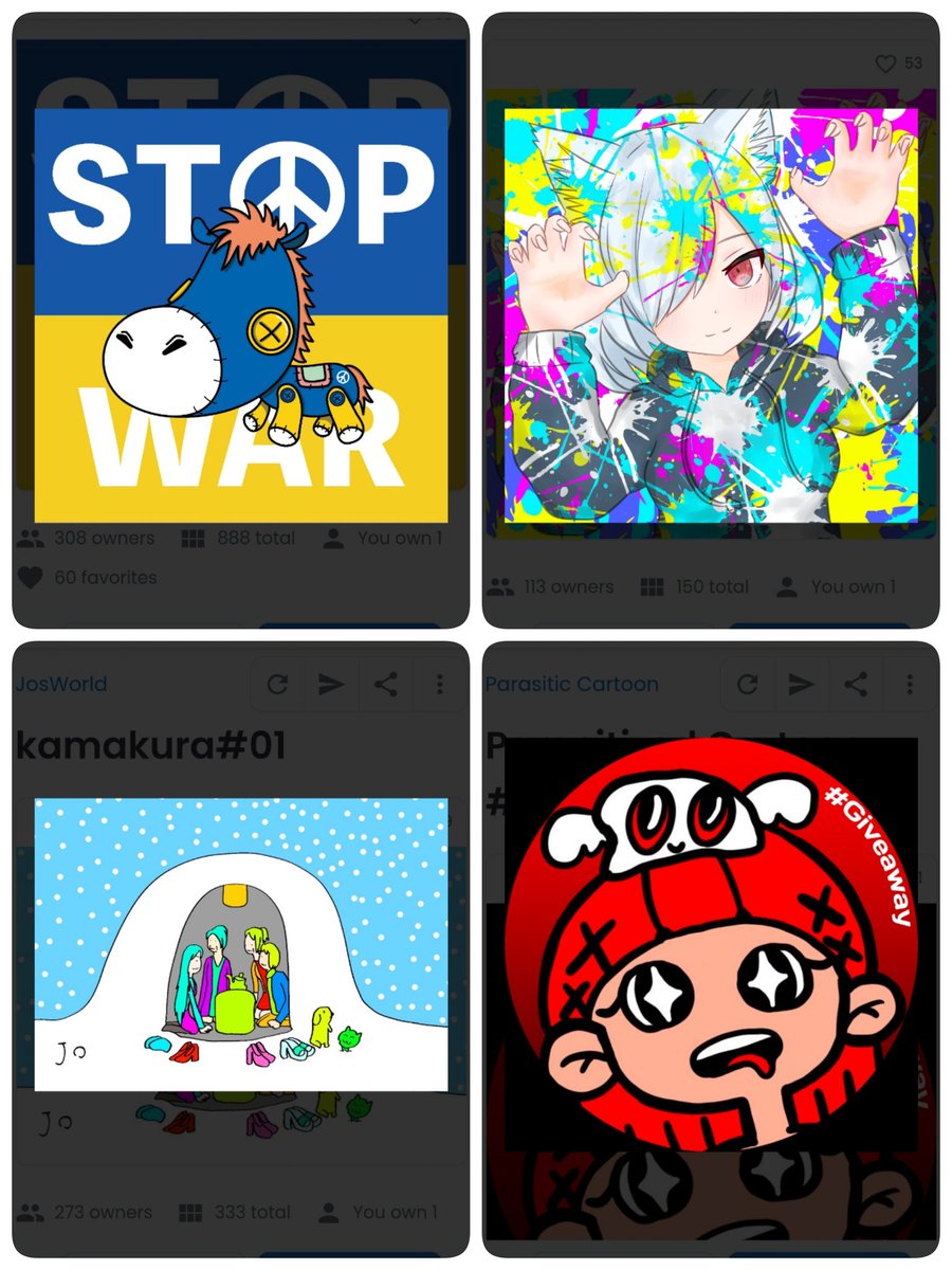 最近お迎えできた作品や企画で頂いた作品を紹介☺🎉

飾れる場所も購入したいな〜🥺

ﾘﾌﾟ欄にｱｶｳﾝﾄ貼るので是非ｸﾘｴｲﾀｰさんたちの所まで見に行ってください素敵な作品いっぱいです🏃💨

よければ皆さんのｵｽｽﾒｸﾘｴｲﾀｰさんも教えてもらえたら嬉しいです🙇