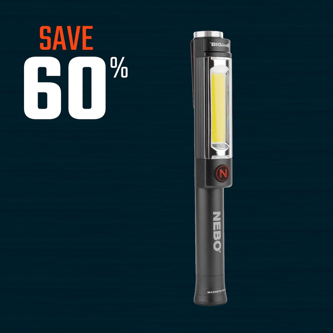 nebotools's tweet photo. It's time to check your bracket! Did you have BIG Larry 2 advancing to the Enlightened 8? It's 60% off for one more week! https://t.co/494mQA3l0v #FlashlightMadness #FlashlightDeals #NEBOBracket #bracketology #bigwinner #underdog #BigLarry2 https://t.co/DiEXqUgWAN