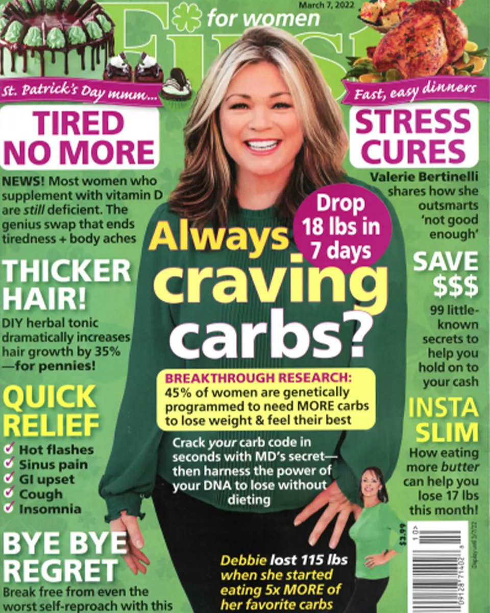 DADAMONUTRITION's tweet photo. In First For Women Magazine's latest issue, they explore the relationships between blood type, cravings, weight loss &amp; more. If you missed getting the magazine, we have an exclusive online version just for you.
https://t.co/xZjckA2hK0

#FirstForWomenMag #bloodtypediet #bloodtype https://t.co/yWD5aPqkpk