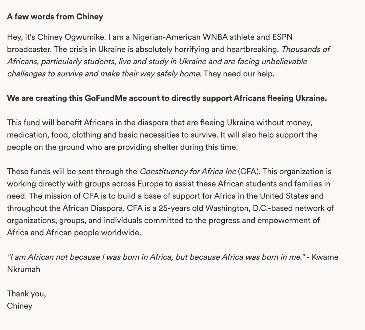 Chiney Ogwumike tweet media