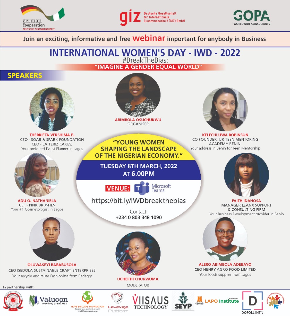 GopaNigeria's tweet photo. International Women's Day - IWD - 2022 https://t.co/1h9nLPqJDQ