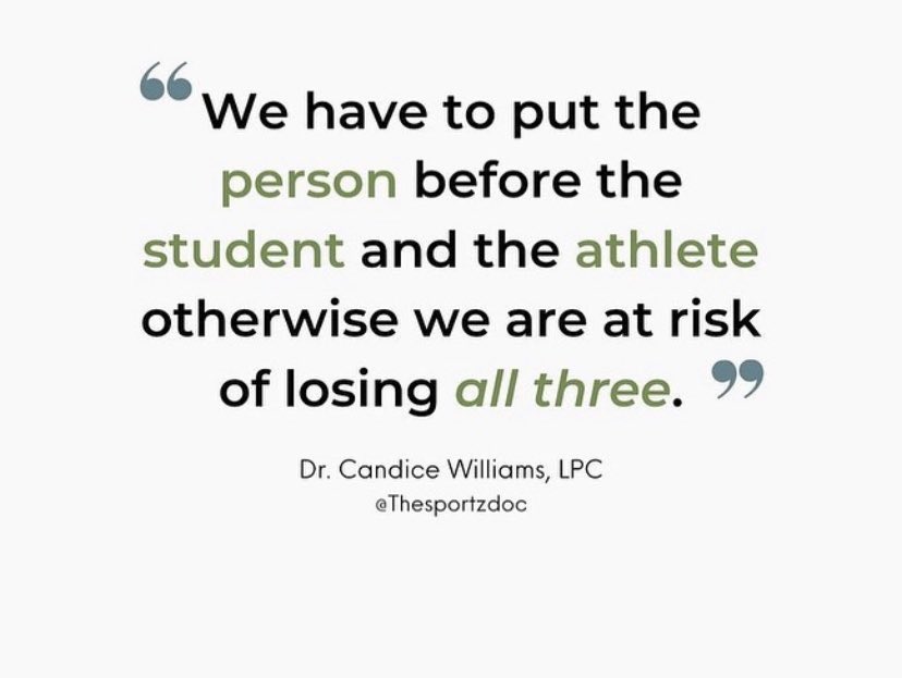 #AthleteMentalHealth #StudentAthlete #MentalHealthMatters