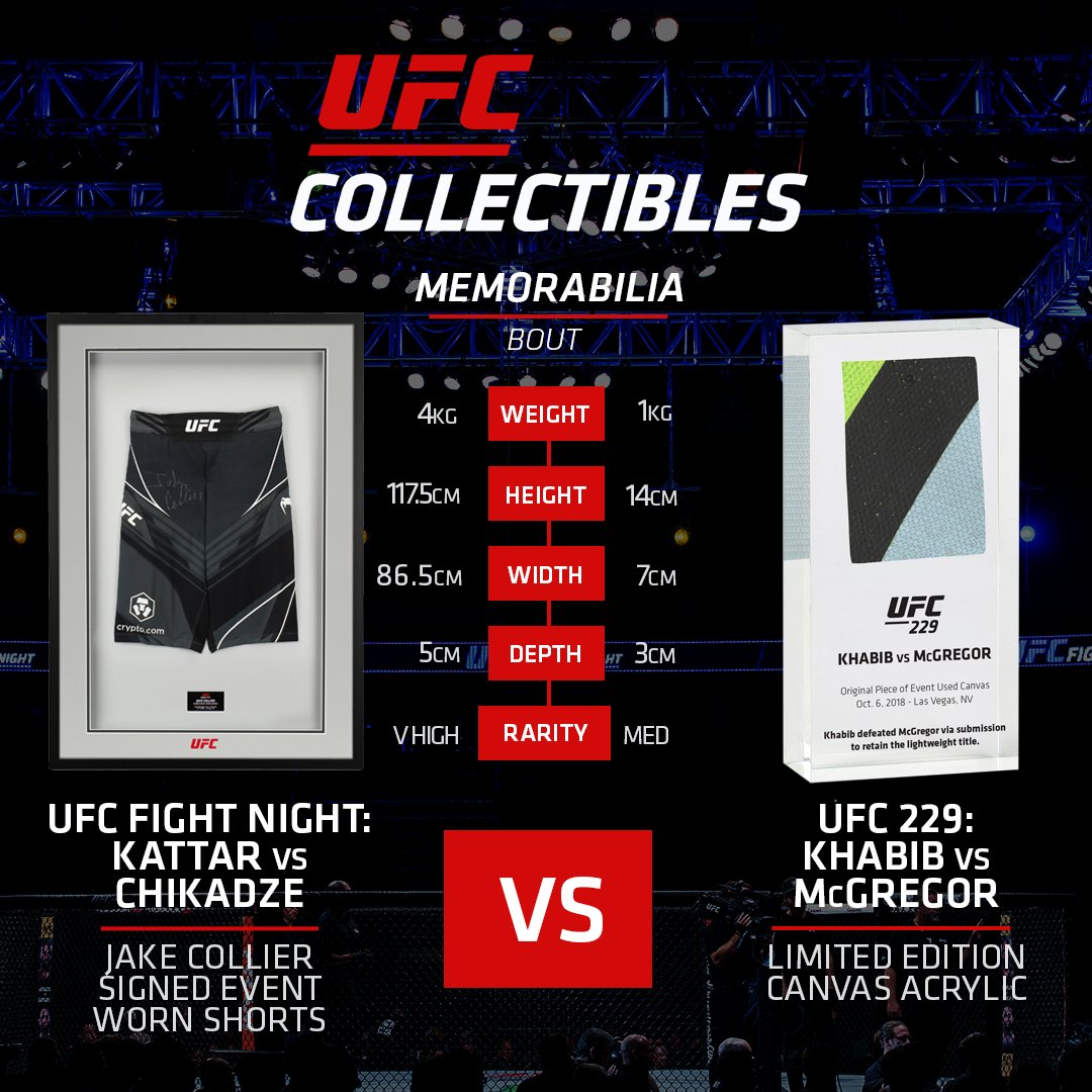UFCCollectible's tweet photo. Which item would fit better in your collection? 💎 Link to UFC 229 items here: ⁠https://t.co/L96kPlIp4j
⁠
#UFC229 #Khabib #UFCFightNight #ConorMcGregor #UFCChampion #jakecollier https://t.co/4qkWmSmJ8a