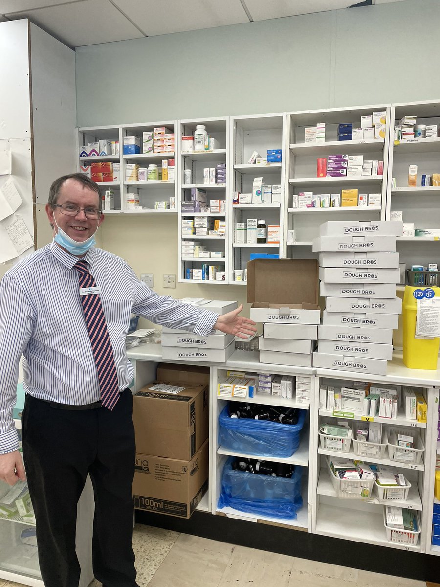 BlackbrookPharm's tweet photo. Really pleased with our blackbrook pharmacy doughnuts, going to be distributing them over the next couple of days. A huge thank-you to dough bros for kindly making them for us!!
#theblackbrookpharm #doughnuts https://t.co/6s7j7QdUZt