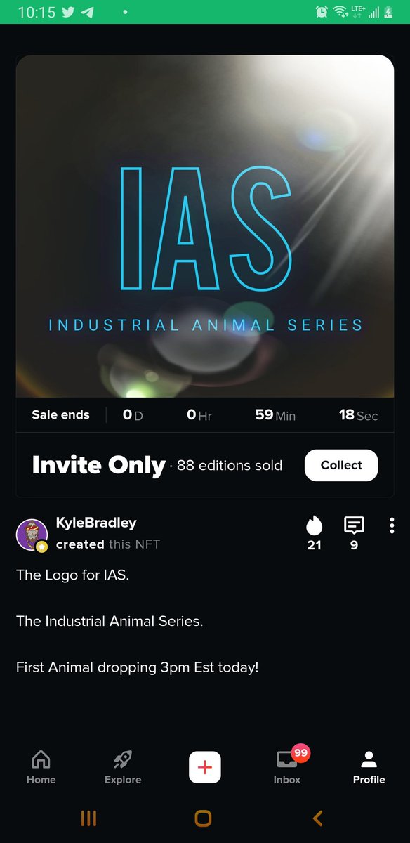INDUSTRIALANMLS's tweet photo. 1 hour left to grab this off @bubblehouse 
Sign up and go grab this free nft

https://t.co/yrpsrnEqnW
IAS LOGO
FREE 
076Y8T
#industrialanimalseries #IAS #canadiannft #canadiancollector #bubblehouse #kylebradley https://t.co/HepgESP7s0