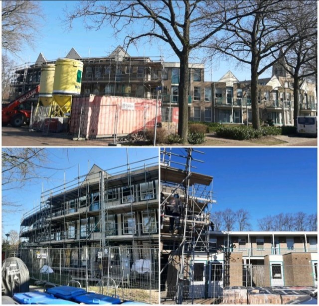 BMN_Roosendaal's tweet photo. Seniorencomplex Venpoorten in Wouw wordt grootschalig gerenoveerd. Ook Raab Karcher draagt – letterlijk - een steentje bij: voor Bouwbedrijf Krijger uit Poortvliet verzorgen wij de leveringen van onder meer gevelstenen en isolatie.
#renovatie #leveringen #gevelstenen #isolatie https://t.co/6MFFQWxDHt