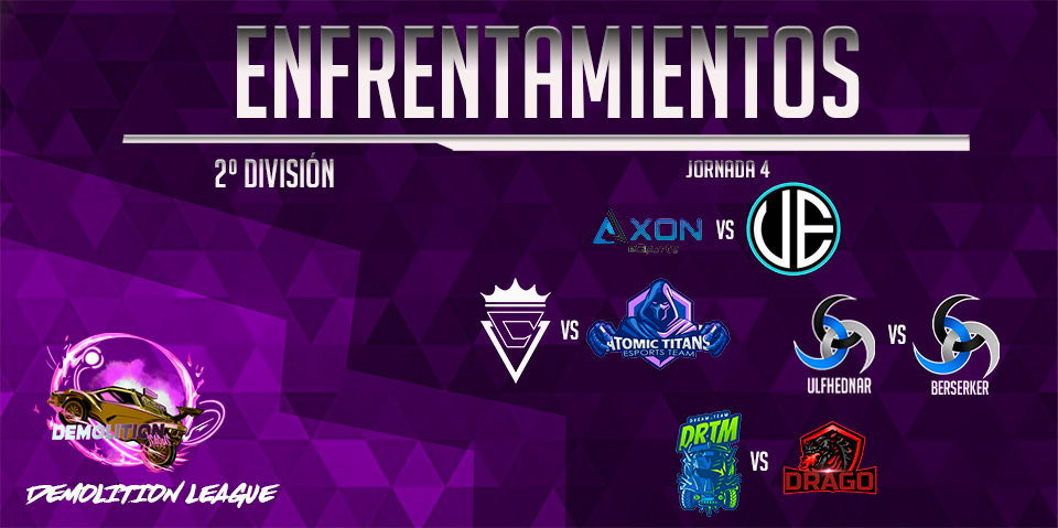 ESP_Demolition's tweet photo. También os informamos que ya están los chats abiertos para la 4.jornada de la Demolition League!!
Mucha suerte y que gane el mejor!! https://t.co/rs5Jp0ZHKE
