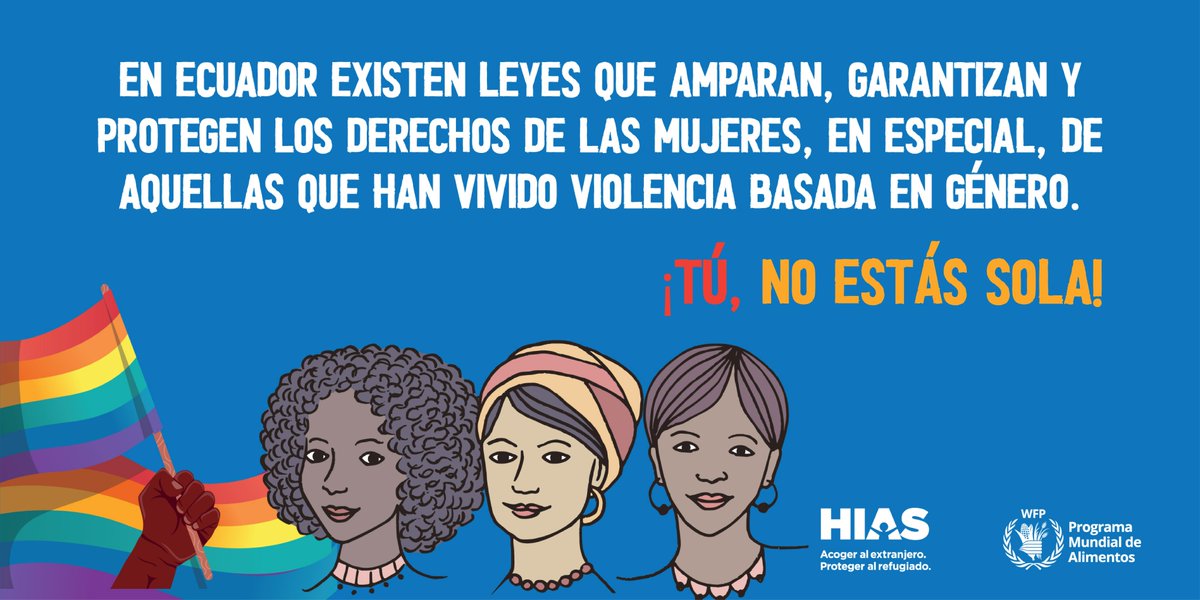 WFP_Ecuador's tweet photo. ¡Tienes derecho a vivir una vida libre de violencia sin importar donde te encuentres! 💜
Estar en un país distinto al de origen, no hace que pierdas la condición de persona, mantienes todos tus derechos humanos. 

#8M #IWD #LibresyEmpoderadas https://t.co/ue50l25qwO