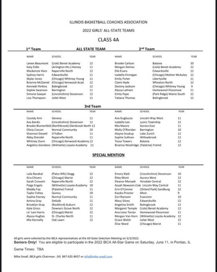 Congratulations to Erin O’Connor (<a href="/erinoconnor34/">erin o’connor</a>) on earning All State Special Mention. This amazing honor puts Erin in the top 70 players in the state this season! Awesome work and a true testament to your awesome career! More to come! <a href="/EaglesAthletics/">Sandburg Athletics</a> <a href="/SandburgHS/">Carl Sandburg H.S.</a>