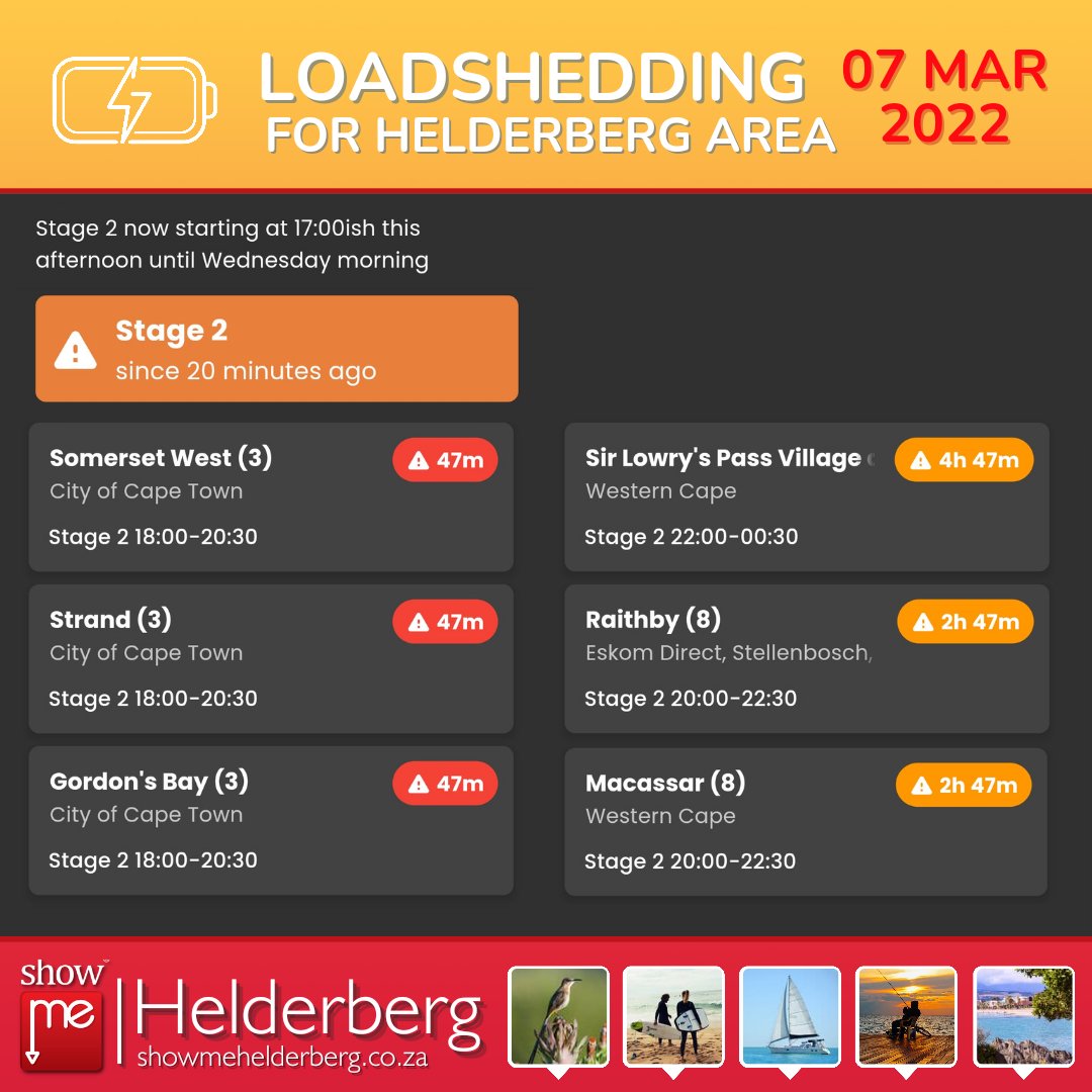 #loadshedding coming in today 💥🔌