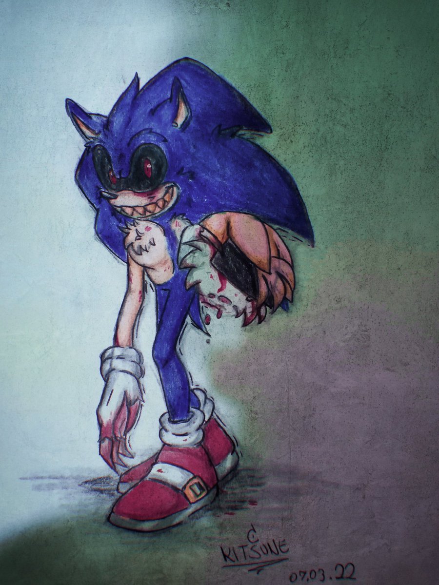 sonic.exe - Desenho de _anonymouzz_ - Gartic