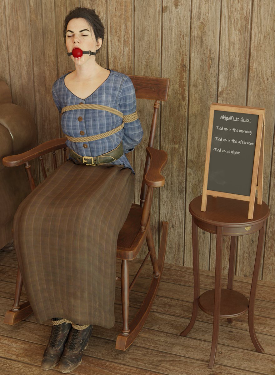 Damn Abigail has a busy day ahead of her 👀👀👀👀🤠🤠🤠 #reddeadredemption2 #abigailmarston #ballgag #ballgagged #boundandgagged #bitchcantread #tiedup