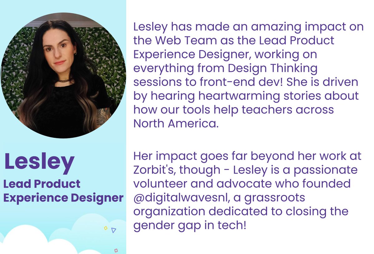 ZorbitsMath's tweet photo. Happy International Women's Day to all the women who make the world go 'round! To celebrate, we're highlighting some of the amazing women on the Zorbit's Team! Check out these profiles to learn about their impact at work and in their communities. #InternationalWomensDay2022 https://t.co/DlVF5ghOeW