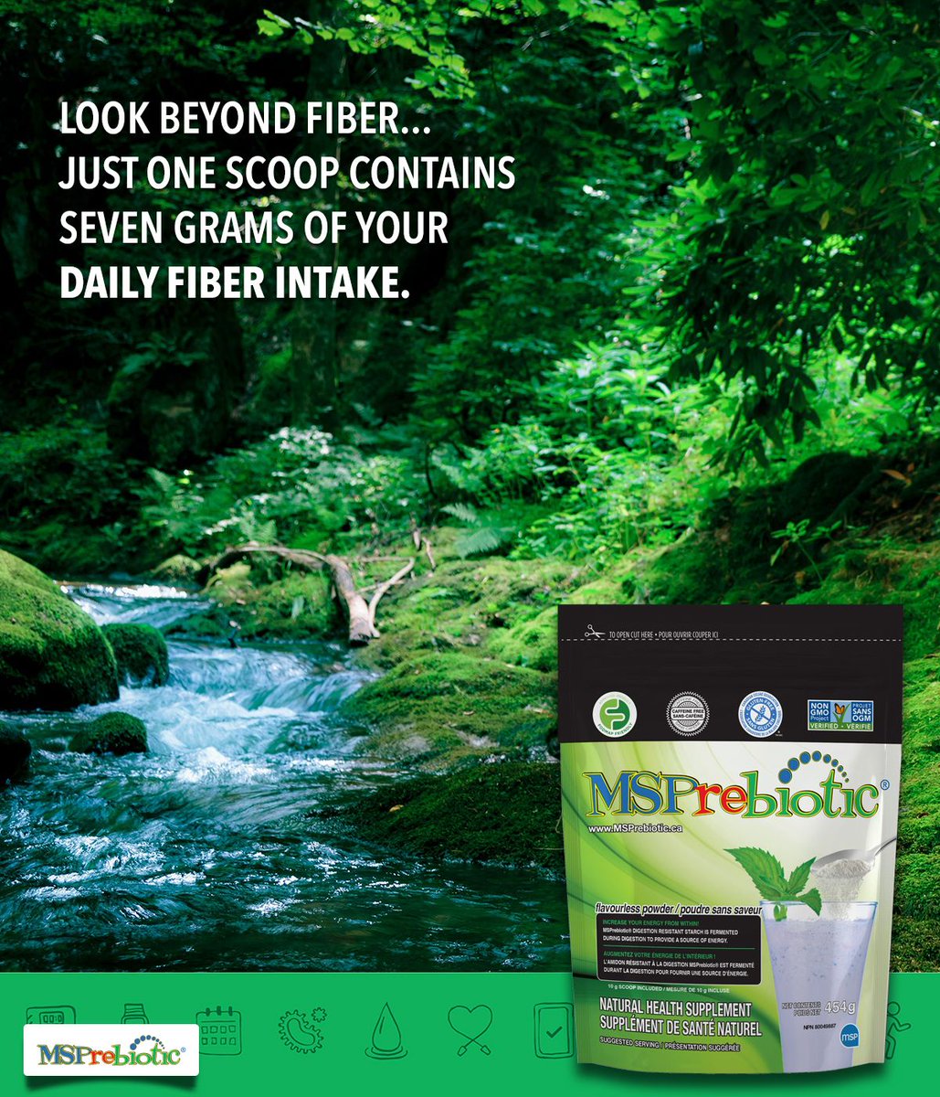MSPrebiotic's tweet image. Look beyond fiber...  Just one scoop contains 7g of your daily fiber intake.  #sourceoffiber #fiber #dailyfiberintake