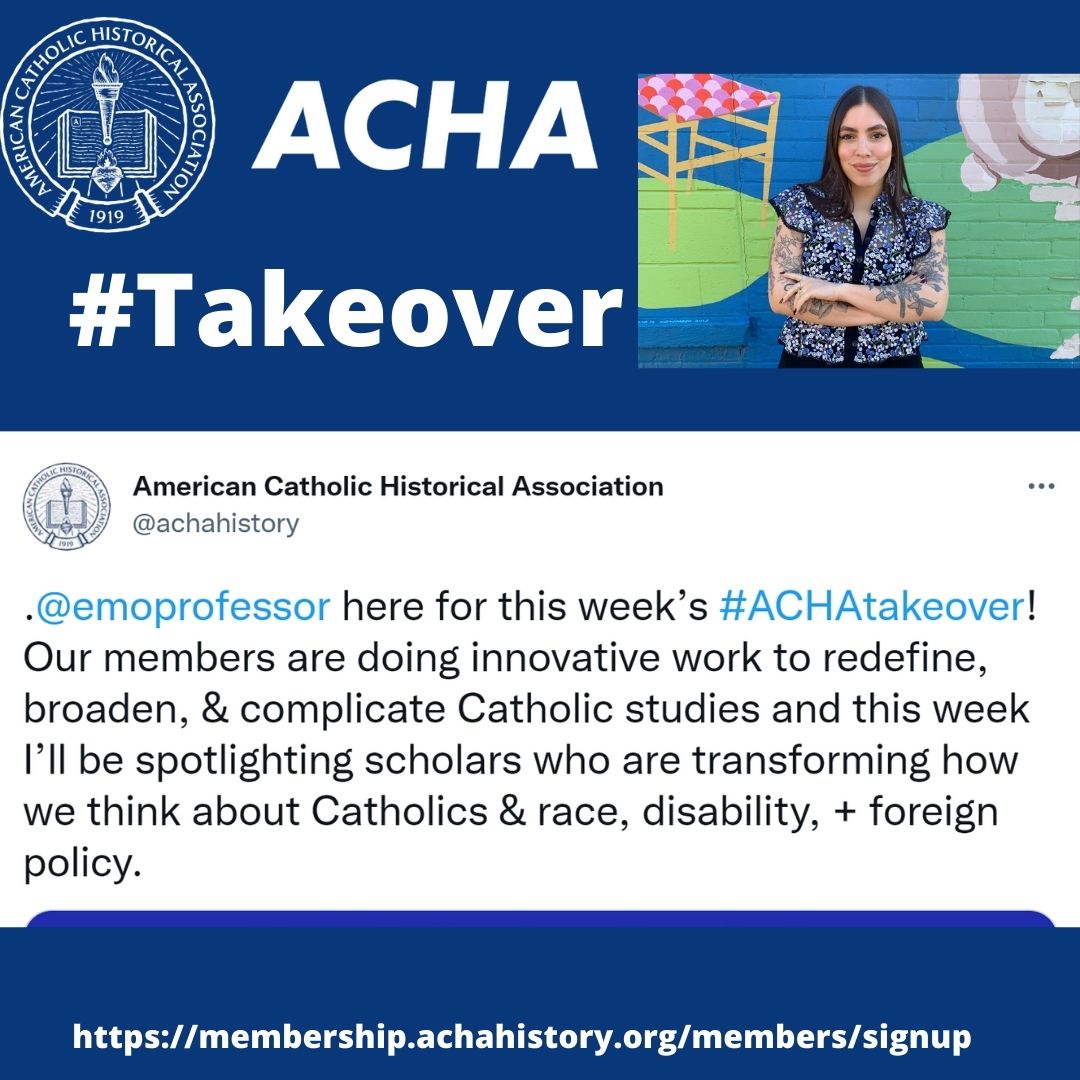 American Catholic Historical Association (@achahistory) on Twitter photo The #ACHAtakeover continues with <a href="/emoprofessor/">Alyssa Maldonado-Estrada</a>. And what a way to kick it off: spotlighting some spectacular members like <a href="/TkeeleyPhD/">theresa keeley</a> @BlkNunHistorian & <a href="/awalkercornetta/">Andrew Walker-Cornetta</a>! Aren't you inspired to #jointheacha? membership.achahistory.org/members/signup The #ACHAtakeover continues with <a href="/emoprofessor/">Alyssa Maldonado-Estrada</a>. And what a way to kick it off: spotlighting some spectacular members like <a href="/TkeeleyPhD/">theresa keeley</a> @BlkNunHistorian & <a href="/awalkercornetta/">Andrew Walker-Cornetta</a>! Aren't you inspired to #jointheacha? membership.achahistory.org/members/signup