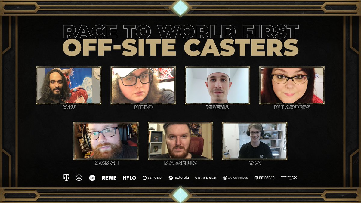 📢 ATTENTION PLEASE, ROUND 2 OF OFF-SITE CASTERS ARE HERE!

We're happy to announce that we're going to work together with SO MANY TALENTED PEOPLE during the RWF.

<a href="/Awesome2daMax/">Max</a> <a href="/Hipposareneat/">hippo</a> <a href="/Viserio2/">Viserio</a> <a href="/HulaHoopsy/">Hulahoops 🇨🇦</a> <a href="/Kexman/">Kexman</a> <a href="/MadSkillzzTV/">MadSkillzzTV</a> <a href="/WarcraftYax/">Yax @ Archon & Warcraft Logs 🧑‍💻</a> 

#PiecesTogether🧩 #RUNSKG