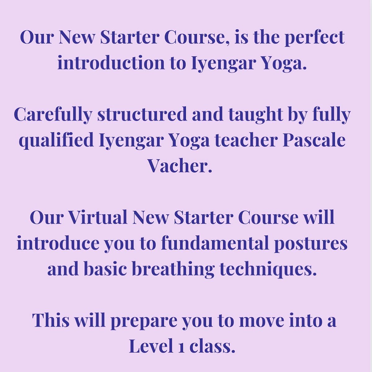 Yoga_Sheffield's tweet photo. Fancy giving Yoga a go? Why not join us for our Online Course with our fantastic teacher Pascale 💜 

Our New Starter Course is the perfect introduction to Iyengar Yoga and the perfect way to unwind after a long week 🌸

As always, concessions apply - link in bio to book 🌸 https://t.co/grNZJtOtdC