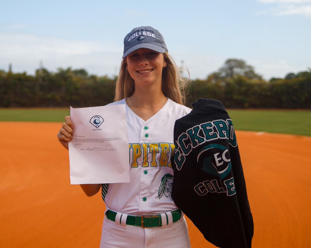 Huge ACES family shout out to Riley Trexler for her commitment to Eckerd College to play Softball next year!⭐️ Eckerd is going to start 2023 batting 1000🔥
<a href="/EckerdSoftball/">Eckerd Softball</a> 
<a href="/rileyytrexler/">Riley Trexler</a> 
<a href="/FHSAA/">FHSAA</a> 
<a href="/StudentACES/">Student ACES</a> 
<a href="/kimmieess/">Kim Jalm</a> <a href="/JupiterWarriors/">Jupiter HS Athletics</a> 
<a href="/MelissaFishbau1/">Melissa Fishbaugh</a> 
<a href="/ESPNWestPalm/">ESPN WEST PALM (106.3 FM)</a>