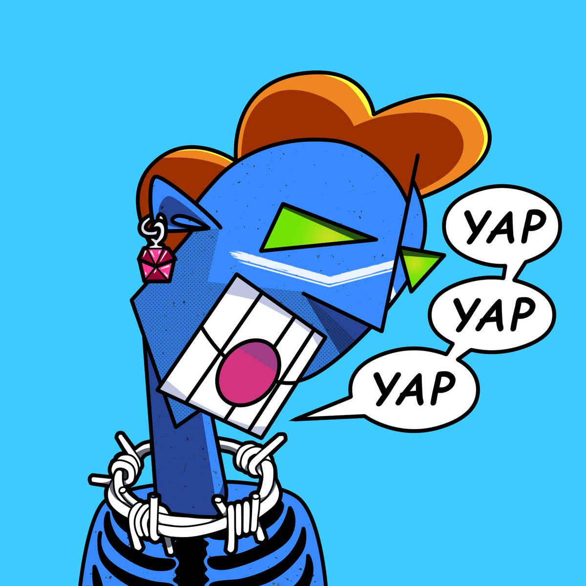 AIRDROP THANK YOU! 🥳
This ones for <a href="/fuzzy247/">Fuzzy</a> 
FREAK #973
opensea.io/collection/the…

#nftbluechip #nftcollector #nftairdrop #blue