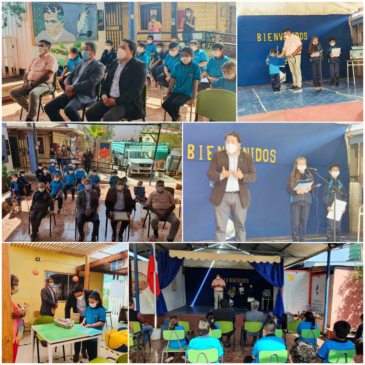 seremieducantof's tweet photo. 🔸️Hoy destacamos el trabajo de la Escuela Rural Lucila Godoy Alcayaga de 📍#Michilla, establecimiento que alberga a 17 estudiantes 👩‍🏫👨‍🏫 y que registra un 100% de presencialidad 👏

Nuestro Seremi @Jef_figueroa recibió el afectuoso saludo de su comunidad educativa 😌
#Mejillones https://t.co/faqH8KT6zE