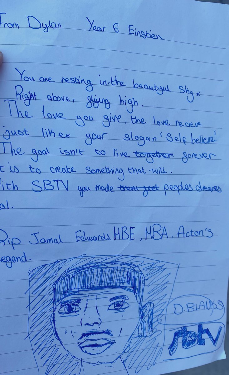 ArkPriory's tweet photo. They reflected how he showed our school values of explore,endeavour and excel, and how they would never give up working hard to achieve their goals. #ripjamaledwards https://t.co/mEJvrKLhek