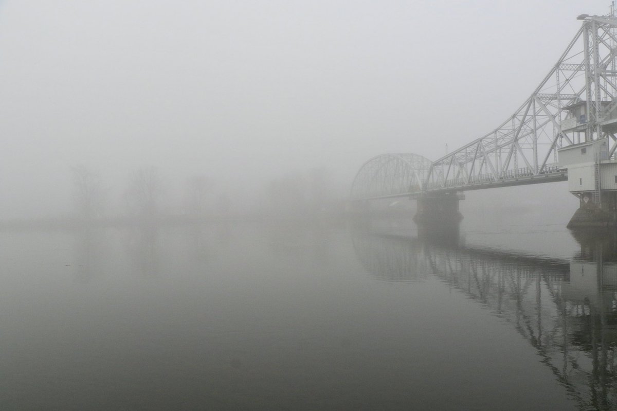 TaniBergeron's tweet image. What else is out there @annglech #TwitterNatureCommunity #CTNatureFans #MarchReflectionChallenge #fog #bridge
