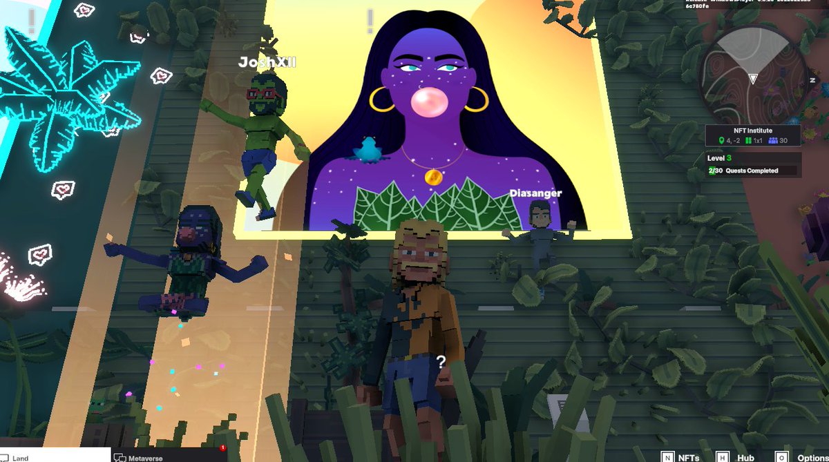 HadXat's tweet photo. @TheSandboxGame @worldofwomennft I just participated in the daily #SandboxAlphaS2Contest for a chance to earn up to 1,000 $SAND! Day 3 - Selfie with WorldofWomen. Check out my screenshot below! 👇 #SandboxAlphaS2 https://t.co/1ZH2NiR4eu